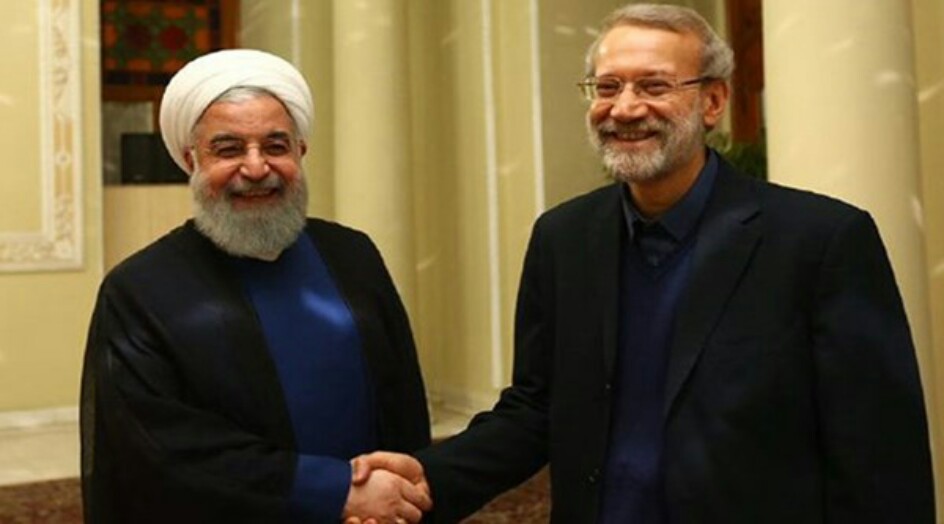 روحاني مخاطبا لاريجاني: أشكركم على دعمكم وتضامنكم مع الحكومة
