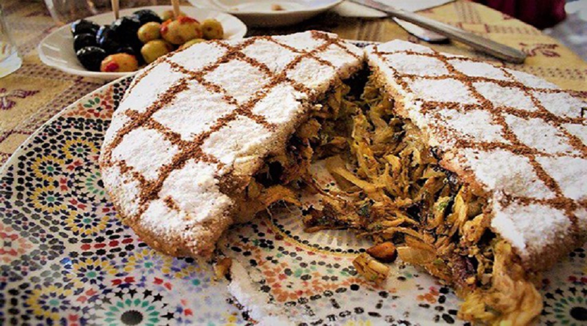 چیکن پاستیلا ، نان به سبک مراکش