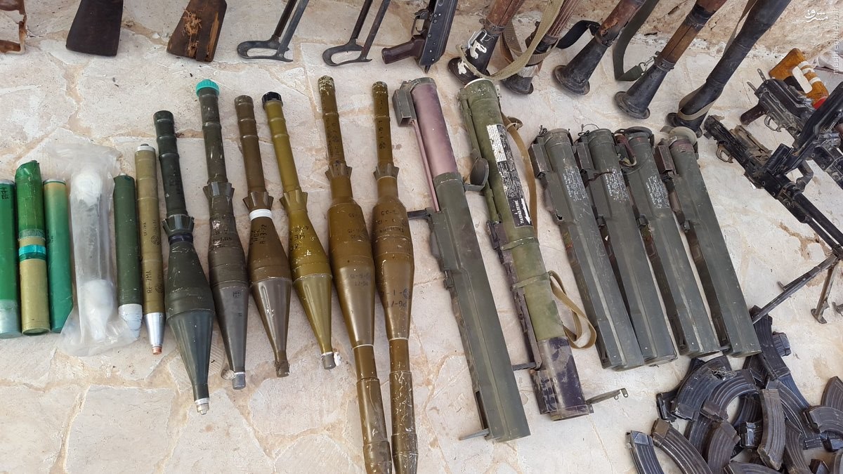کشف مقادیر زیادی سلاح و مهمات ساخت ترکیه در ادلب