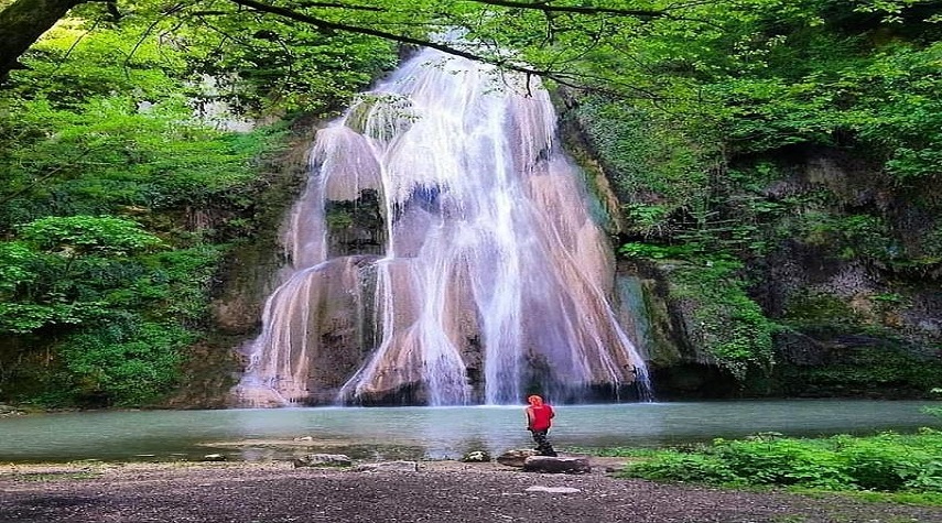 آبشار لوه کالگیش ، عروس آبشار های گلستان + عکس
