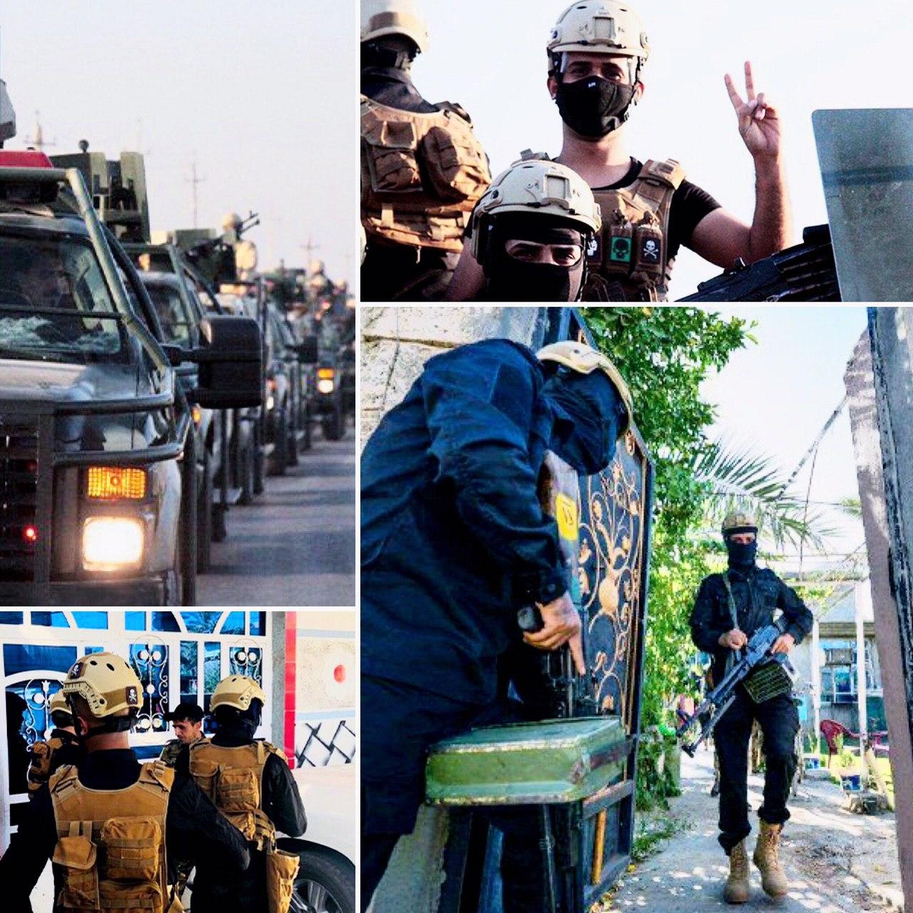 عملیات موفق نُجَباء برای دستگیری تروریست‌های بغداد + تصاویر