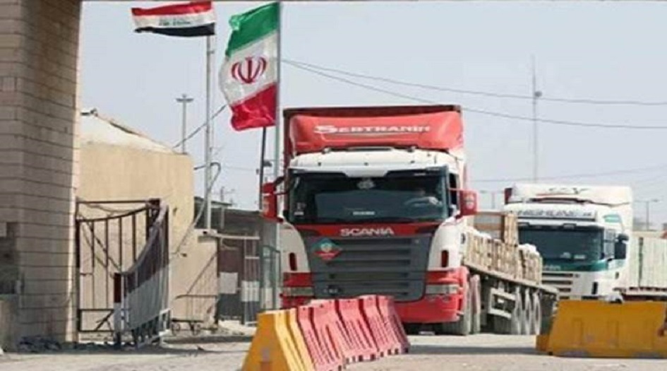 استئناف تصدير البضائع من منفذ شلمجة الحدودي بين ايران والعراق