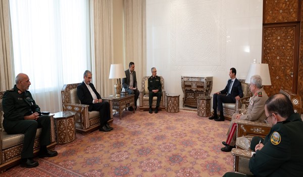اللواء باقري يلتقي مع الرئيس السوري