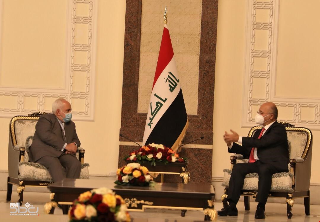 رایزنی ظریف و برهم صالح درخصوص آخرین تحولات روابط ایران و عراق