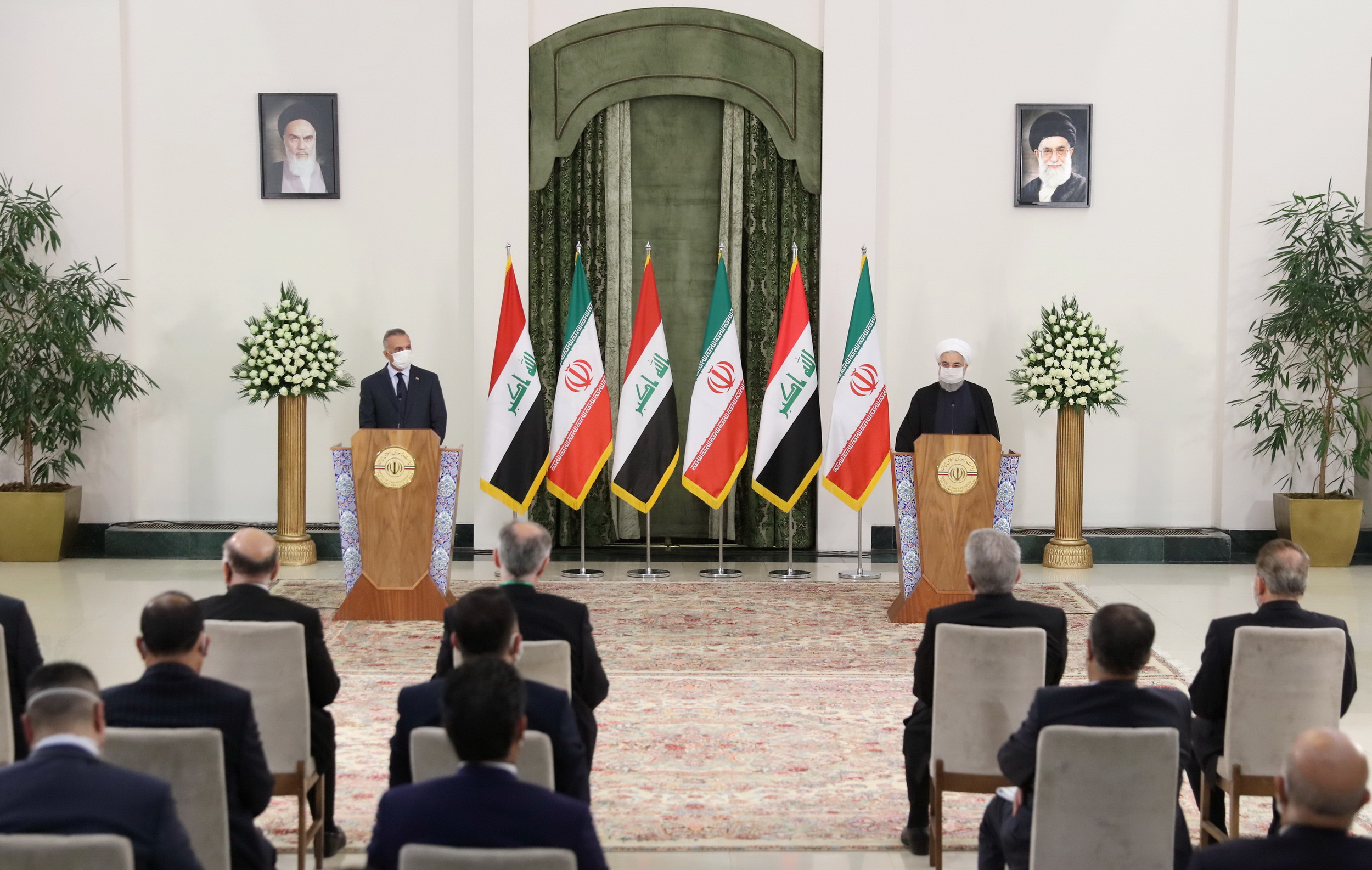 روحانی و الکاظمی : حاکمیت و امنیت ملی ایران و عراق به هم گره خورده است