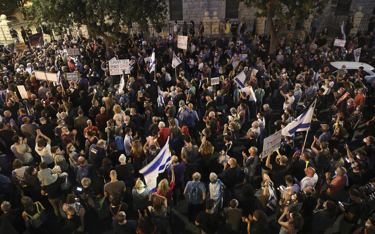 ادامه اعتراضات ضد نتانیاهو در فلسطین اشغالی 
