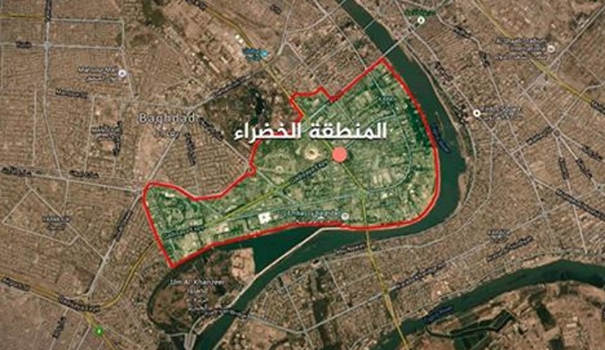 استهداف المنطقة الخضراء (وسط بغداد) بصاروخ كاتيوشا