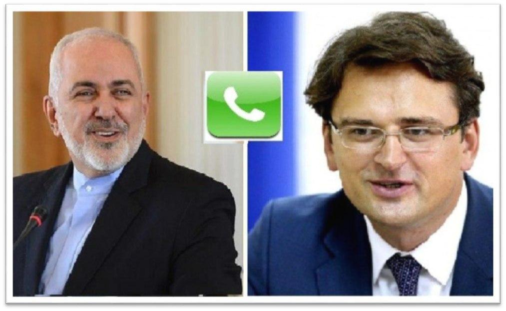گفتگوی ظریف با وزیر خارجه اوکراین درخصوص پرونده سقوط هواپیمای اوکراینی