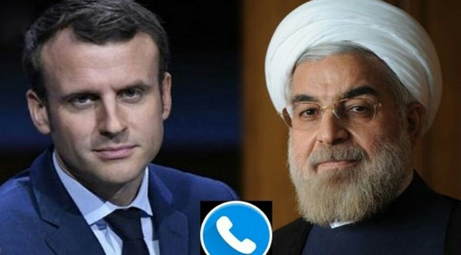 روحاني وماكرون يبحثان هاتفيا الاوضاع في لبنان والاتفاق النووي واينستكس