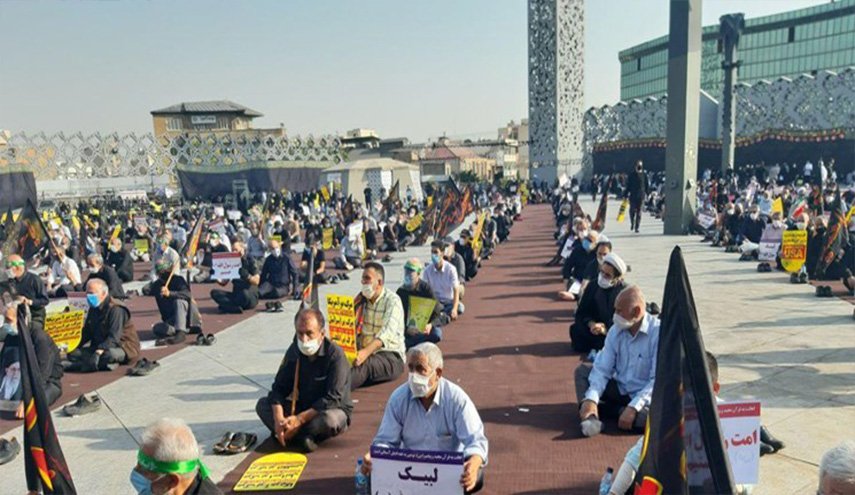 وقفة احتجاجية بالعاصمة طهران تنديدا بالاساءة الغربية للنبي الأعظم(ص)