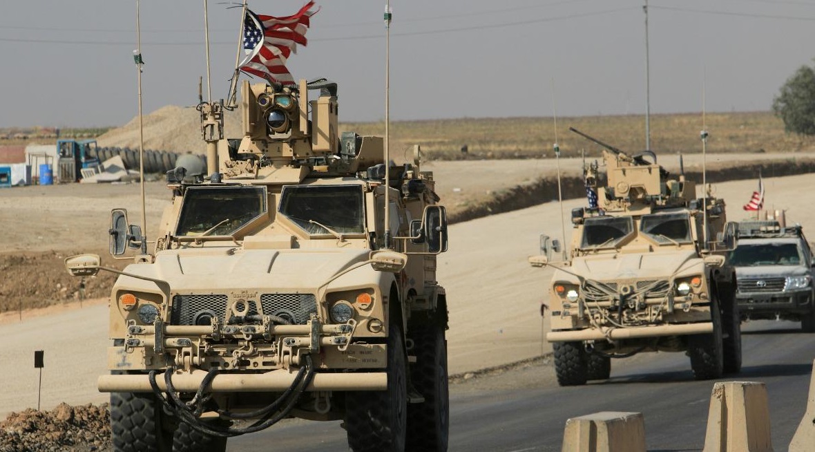 ورود خودروهای نظامی آمریکا از عراق به شمال شرق سوریه