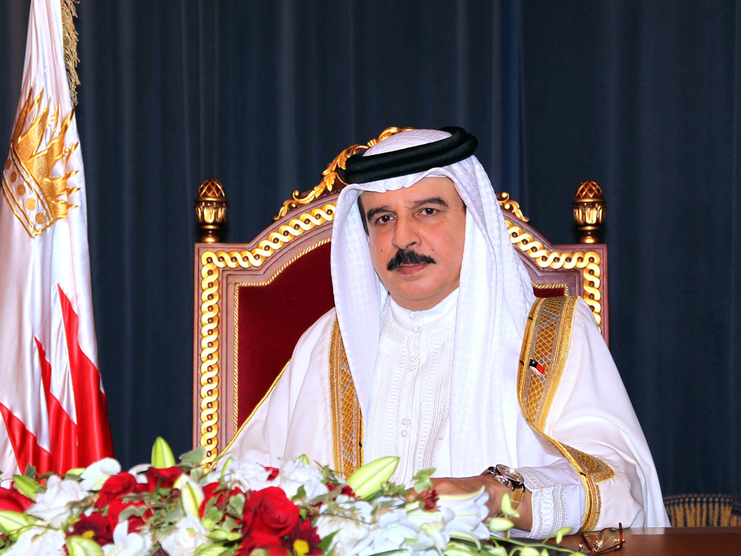 دفاع پادشاه بحرین از توافق سازش با رژیم صهیونیستی