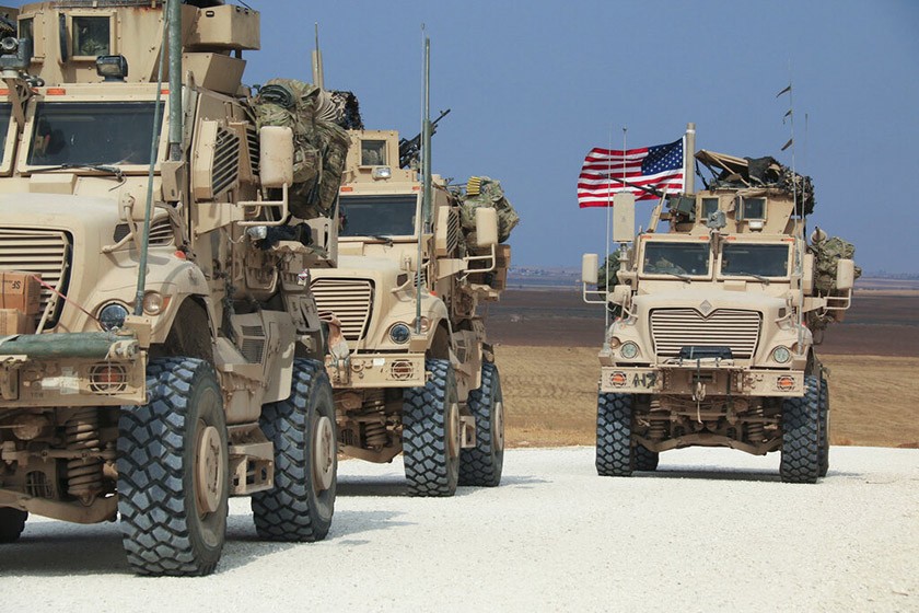 حمله خمپاره‌ای به کاروان تروریست های آمریکایی در بغداد
