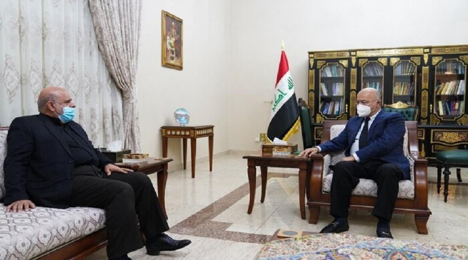 السفير الايراني يلتقي الرئيس العراقي