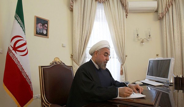 الرئيس روحاني يبعث رسالة تهنئة لأمير الكويت الجديد