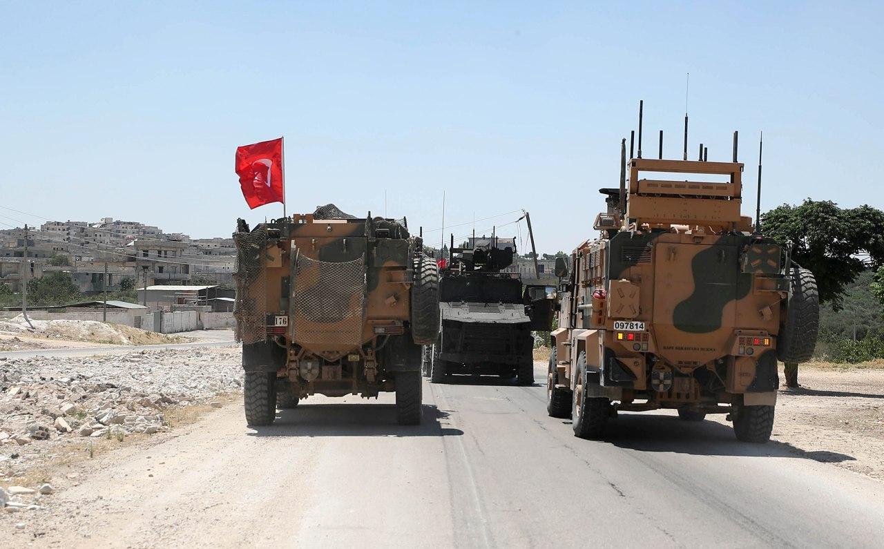 ورود کاروان نظامی ترکیه به ادلب سوریه