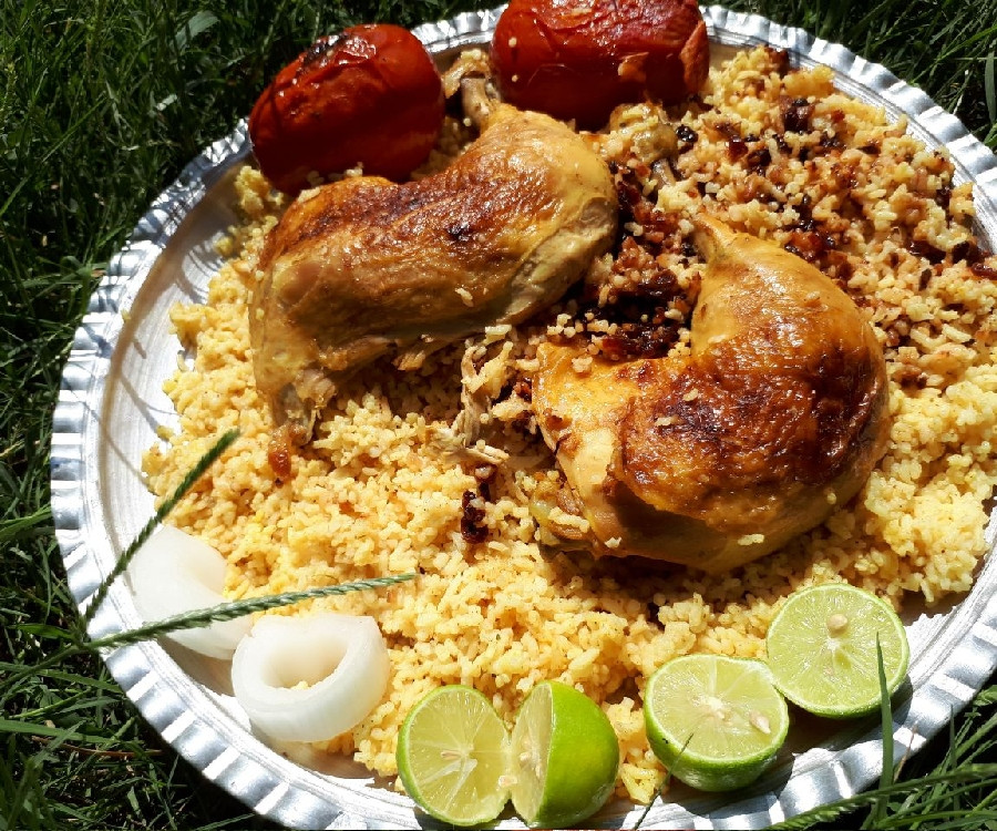 مطبگ دجاج عربی، غذایی پر ادویه از بحرین