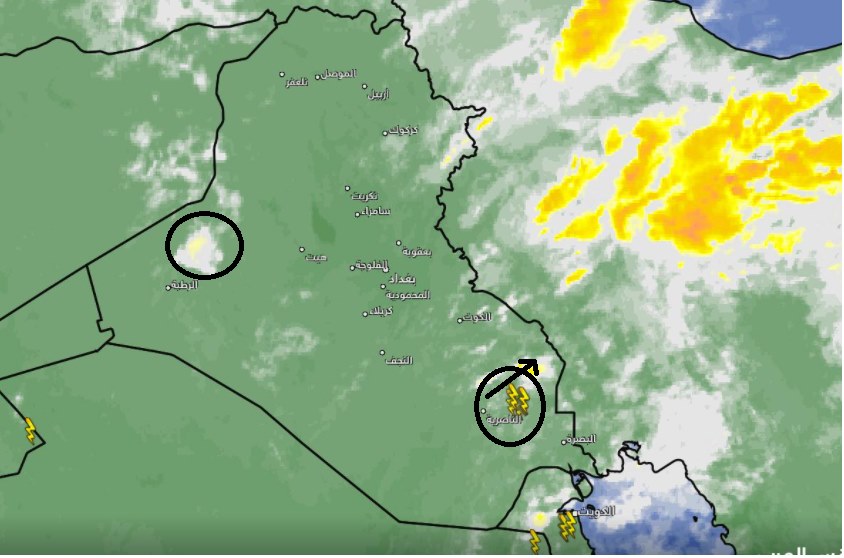 حالة الطقس ودرجات الحرارة المتوقعة لليوم الخميس في العراق