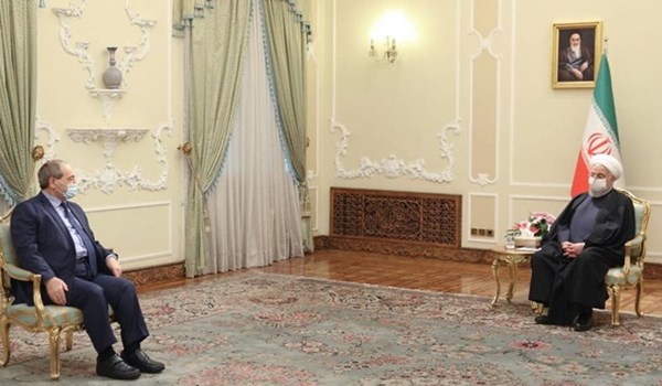 الرئيس روحاني: ايران تقف الى جانب سوريا حتى تحقيق الانتصار النهائي