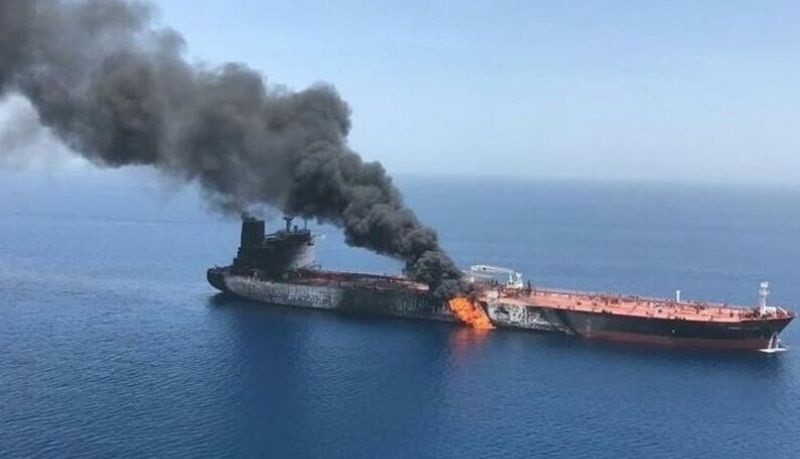 انفجار کشتی انگلیسی در بندر جده عربستان