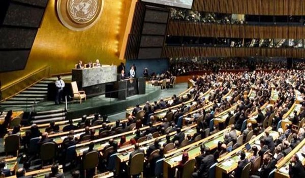 التصويت بالأغلبية على حق الشعب الفلسطيني في تقرير المصير بالأمم المتحدة