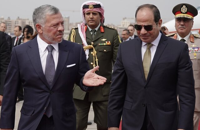 السیسی و عبدالله دوم در فکر احیای مذاکرات صلح خاورمیانه