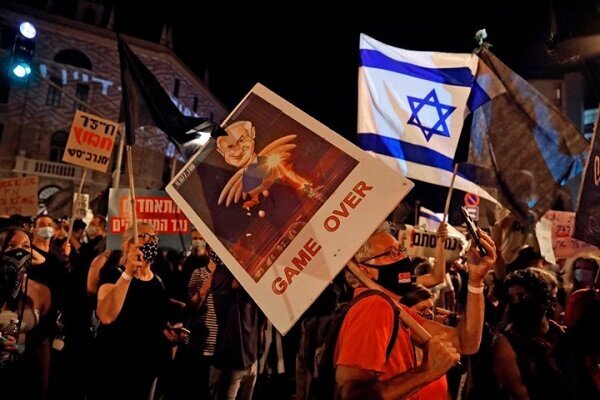 معترضان صهیونیست علیه نتانیاهو تظاهرات کردند