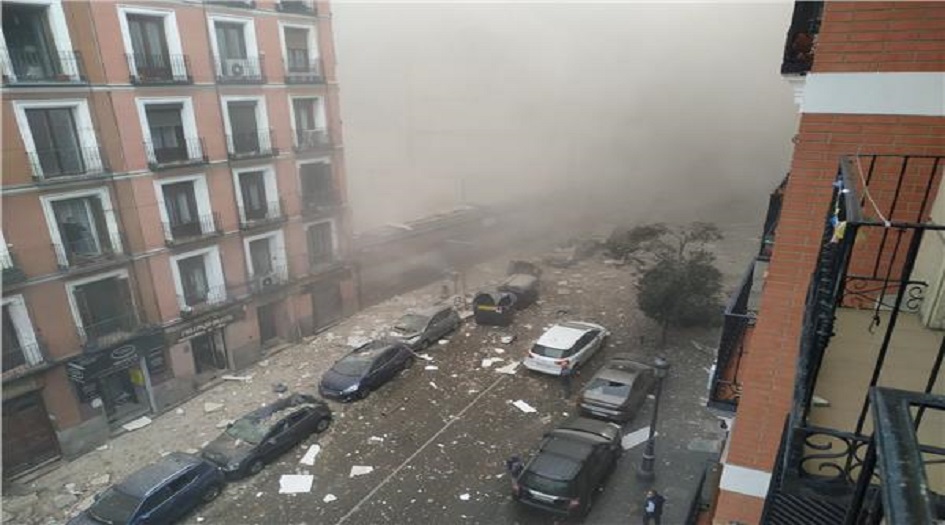 سماع دوي انفجار وسط العاصمة الإسبانية مدريد