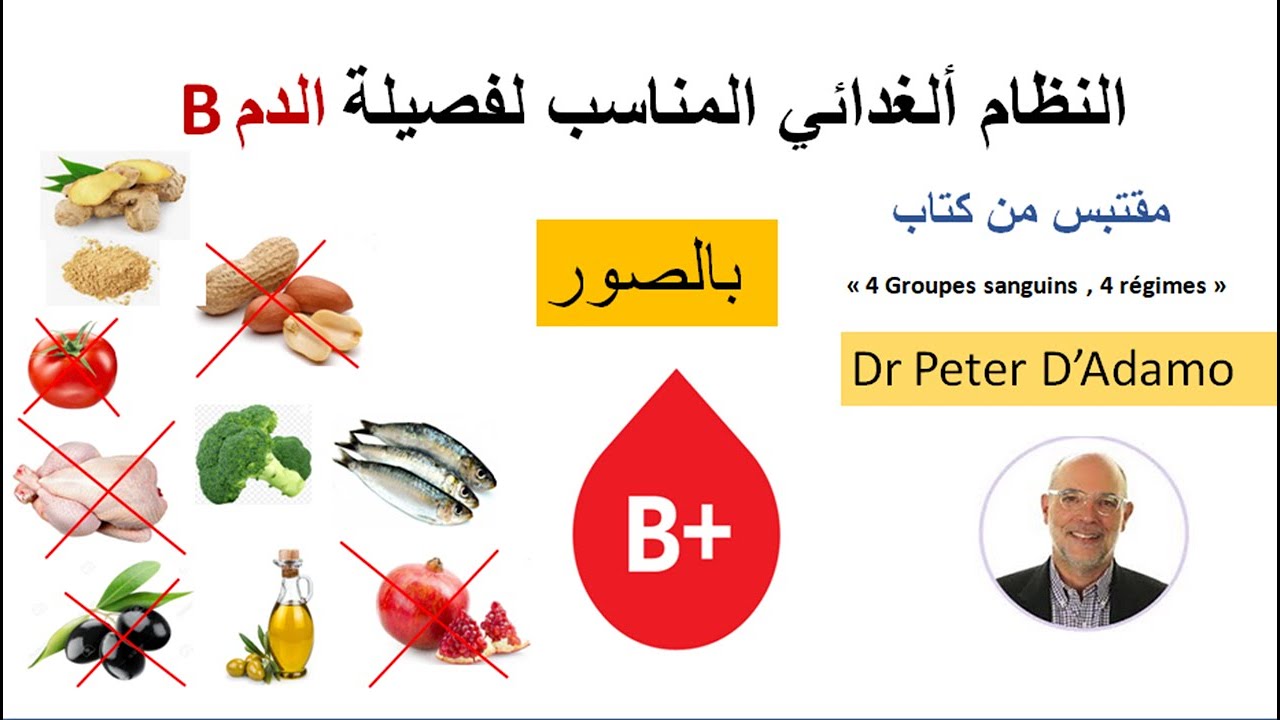 النظام الغذائي المناسب لكل شخص حسب نوع فصيلة دمه