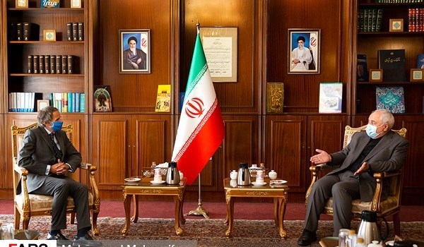 ظريف يستقبل مدير عام الوكالة الدولية للطاقة الذرية