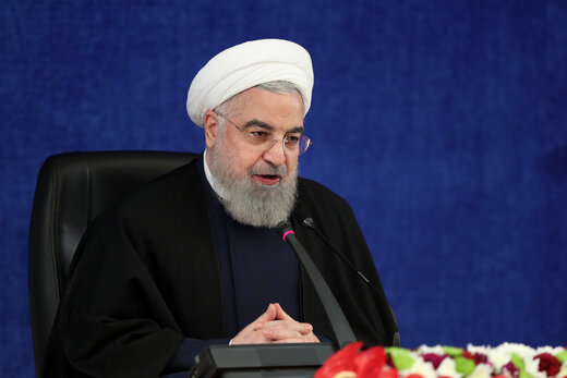 روحانی : دولت جدید آمریکا تروریسم اقتصادی را فورا متوقف کند