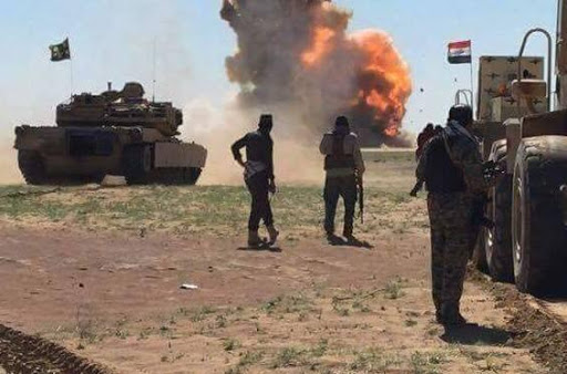 بمباران مواضع حزب الله عراق توسط آمریکا