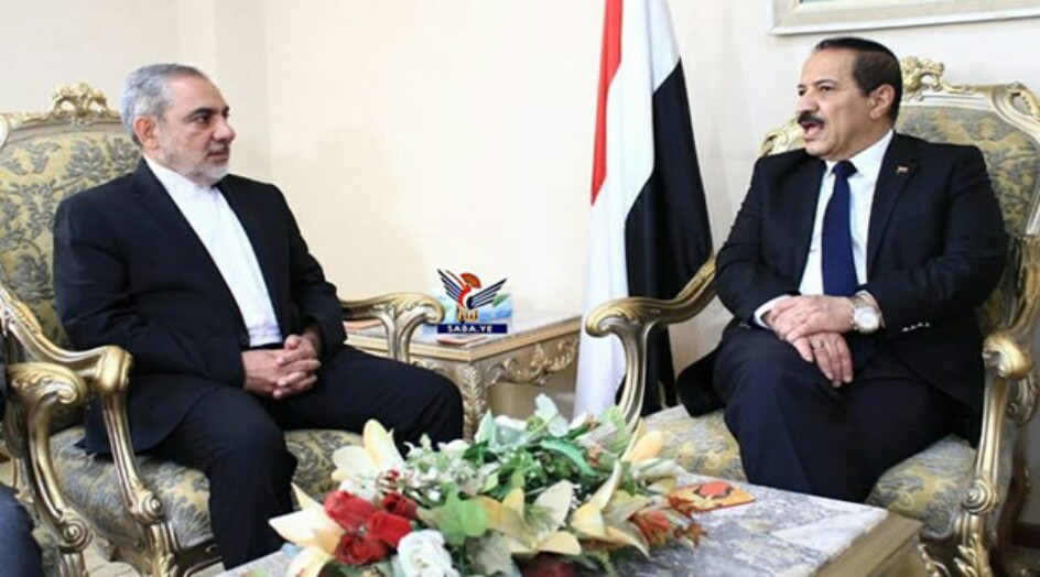 وزير الخارجية اليمني يؤكد خلال لقائه سفير إيران تجاوب صنعاء مع دعوات السلام العادل