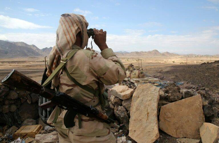 ارتش یمن در ورودی شهر مارب