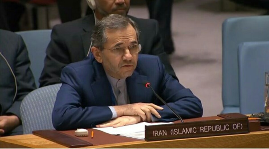 مندوب إيران الدائم لدى الأمم المتحدة: على اميركا الخروج من سوريا