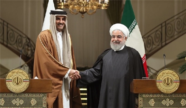 رسالة جوابية من الرئيس روحاني الى أمير قطر