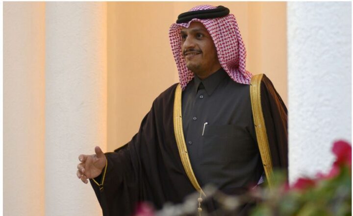 ورود وزیر امور خارجه قطر به بغداد