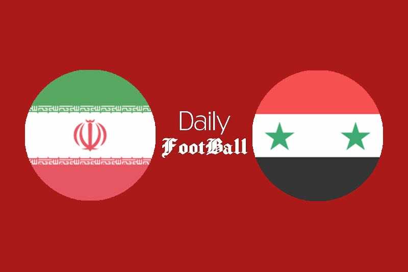 دیدار تیم‌های فوتبال ایران و سوریه در ورزشگاه آزادی 