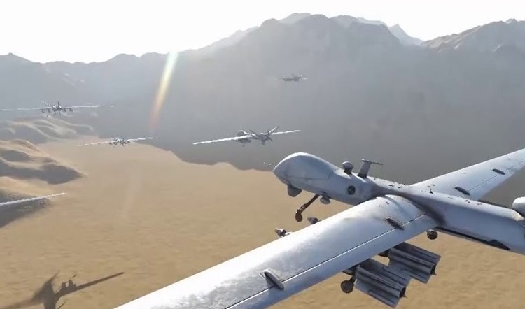 سلاح الجو اليمني المسيّر ينفذ  عملية هجومية على قاعدة الملك خالد الجوية