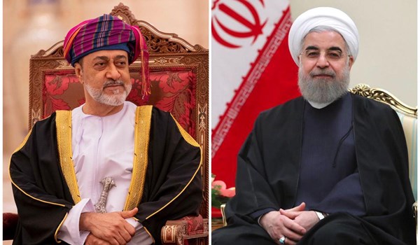 الرئيس الايراني يتلقى برقية تهنئة من سلطان عمان بمناسبة عيد الفطر المبارك