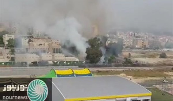 حريق ضخم بالقرب من أحد أكبر مصانع الأسلحة الاسرائيلية في حيفا