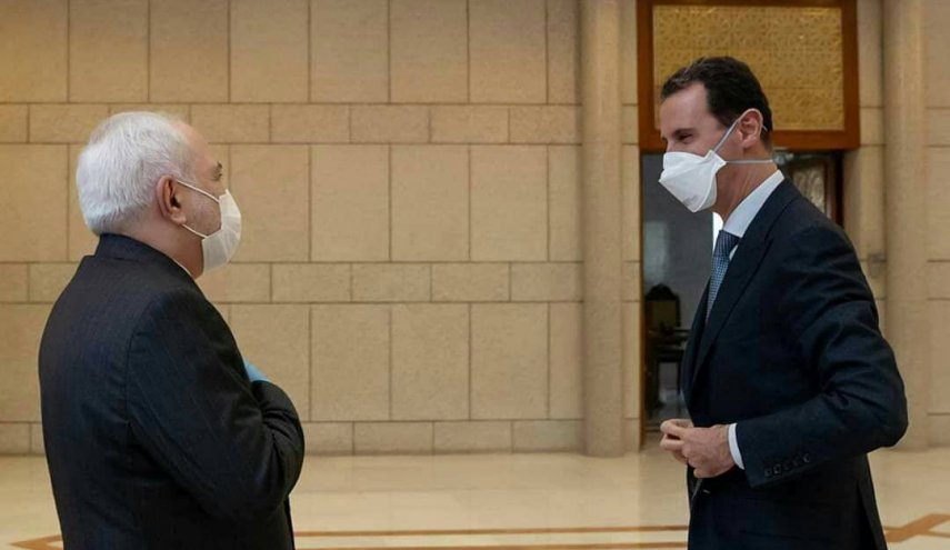 بعد لقائه الأسد.. ظريف يعلن استعداد ايران للإشراف على الإنتخابات السورية