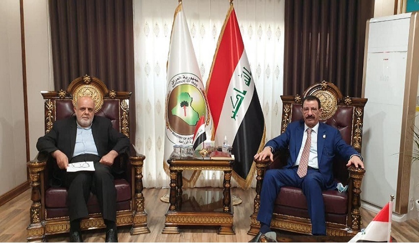 السفير الايراني ببغداد يبحث مع وزير الزراعة العراقي سبل التعاون بين البلدين