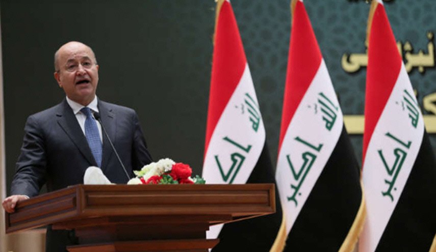 الرئيس العراقي يؤكد دعم بلاده للقضية الفلسطينية