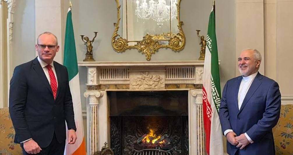 رایزنی ظریف با مقامات ایرلندی درباره برجام ، یمن و فلسطین