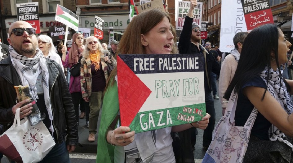 تظاهرات حاشدة تجوب شوارع نيويورك منددة بالعدوان الصهيوني 