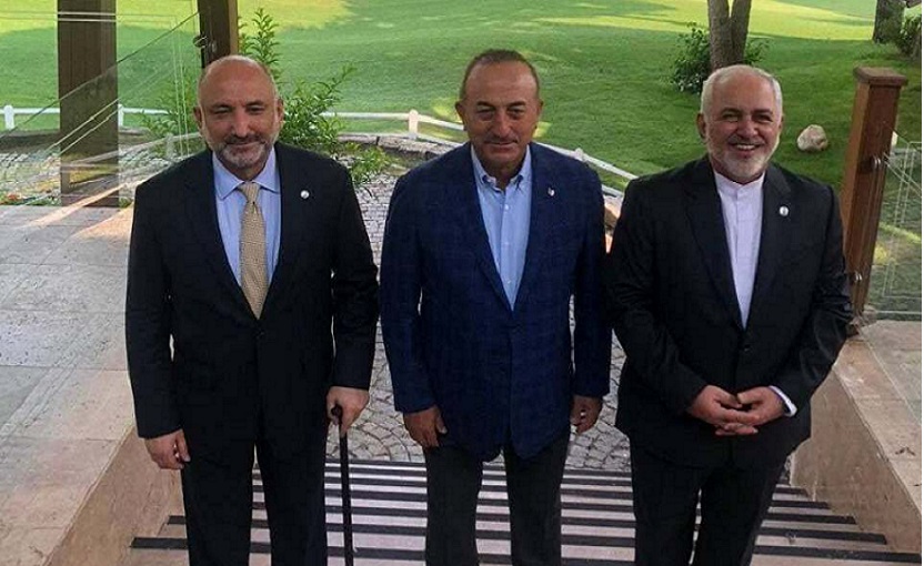 وزراء خارجية إيران وأفغانستان وتركيا يؤكدون على مشاركتهم في مسيرة السلام بافغانستان