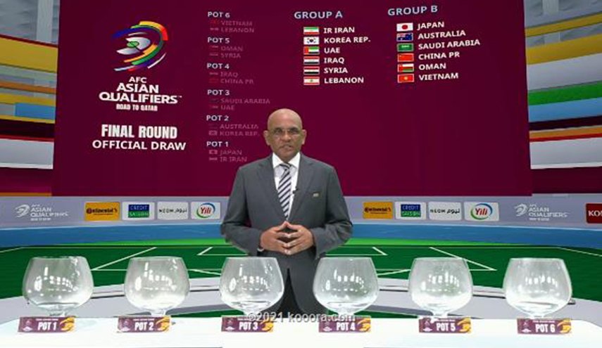 قرعة تصفيات مونديال قطر 2022 لقارة اسيا  + جدول مباريات المجموعة الاولى