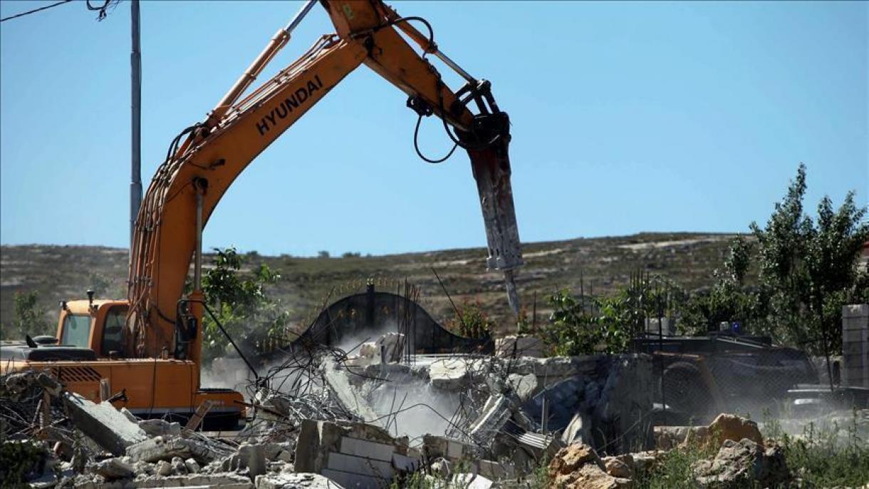 تخریب خانه شهروند فلسطینی در شهرک الطور در قدس برای دومین بار