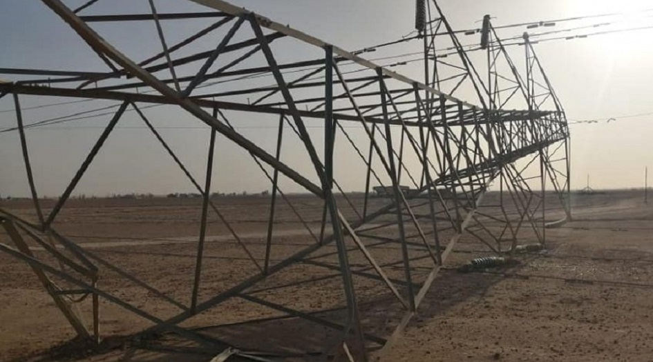 استهداف برجين لنقل الكهرباء من ايران الى العراق